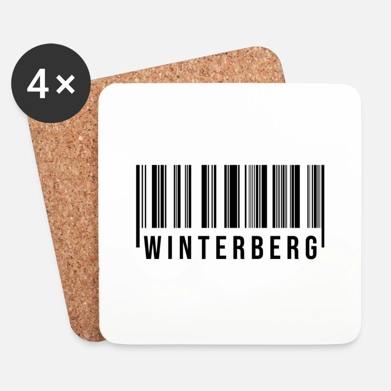 Winterberg Westerwald - Untersetzer (4er-Set) - Weiß