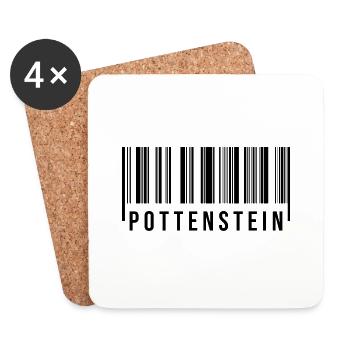 Pottenstein Bayern - Untersetzer (4er-Set) - Weiß - Vorne