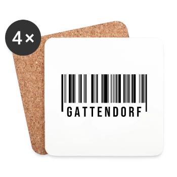 Gattendorf Bayern - Untersetzer (4er-Set) - Weiß - Vorne