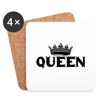 queen - Coasters (set of 4) - white - Front
