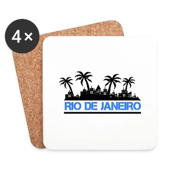 Rio de Janeiro - Coasters (set of 4) - white - Front