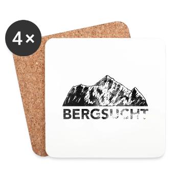 Bergsucht - (7) - Untersetzer (4er-Set) - Weiß - Vorne