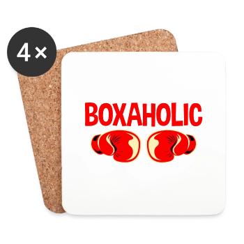 Boxaholic 2 - Untersetzer (4er-Set) - Weiß - Vorne
