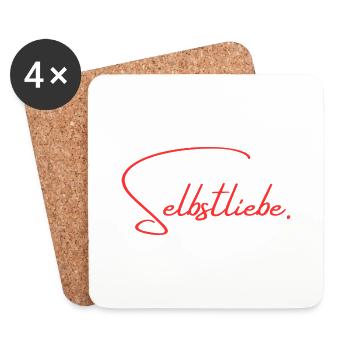Selbstliebe - Untersetzer (4er-Set) - Weiß - Vorne