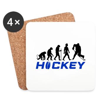 hockey evolution - Untersetzer (4er-Set) - Weiß - Vorne