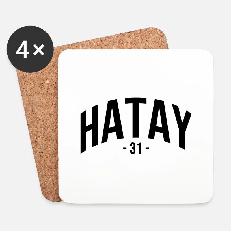 Hatay 31 Türkei Geschenk Urlaub 31 Hatay Kurde - Untersetzer (4er-Set) - Weiß