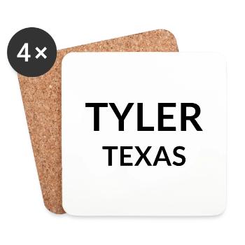 Tyler, Texas, USA - Coasters (set of 4) - white - Front