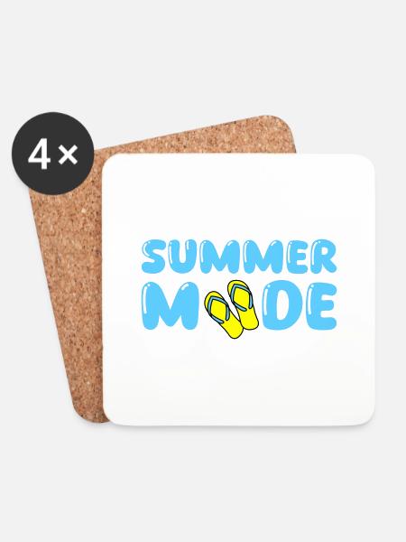 summer mode - Untersetzer (4er-Set) - Weiß