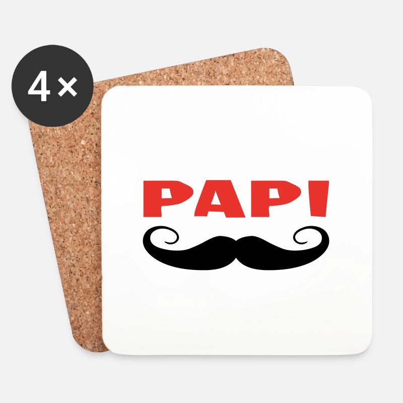 Opa - Untersetzer (4er-Set) - Weiß