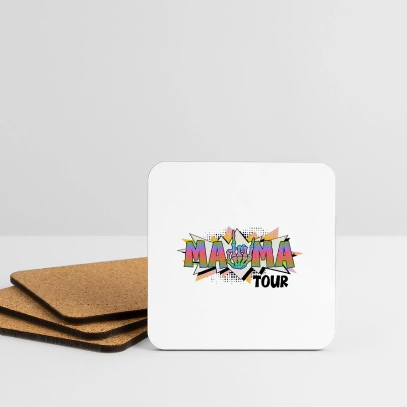 Die beste Mutter der Welt Mutter Mutter Beste Supermutter Untersetzer (4er-Set)