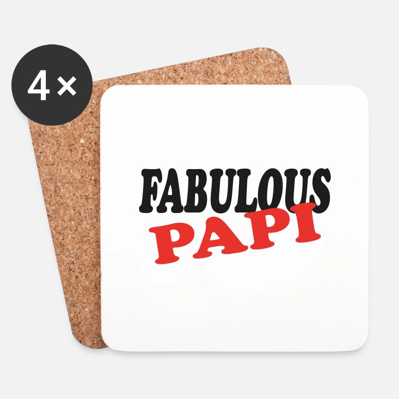 Fabulous PAPI - Coasters (set of 4) - white