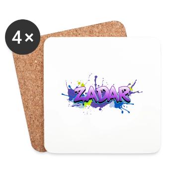 croatia hrvatska croatia hrv hr travel zadar pag - Coasters (set of 4) - white - Front