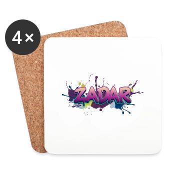 croatia hrvatska croatia hrv hr travel zadar pag - Coasters (set of 4) - white - Front