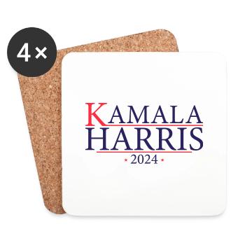 Kamala 2024 - Kamala Harris 2024 For President - Coasters (set of 4) - white - Front