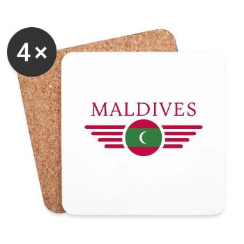 I Love Maldives, Elegance Style Design T-Shirt - Coasters (set of 4) - white - Front