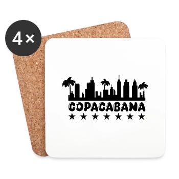 Copacabana - Coasters (set of 4) - white - Front