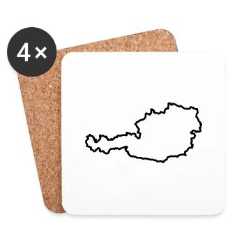 Austria - Coasters (set of 4) - white - Front