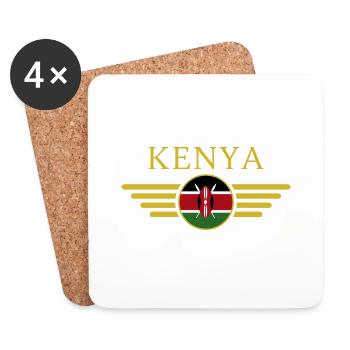 I Love Kenya, Elegance Style Design T-Shirt - Coasters (set of 4) - white - Front