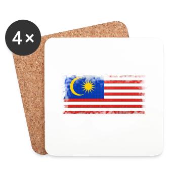 Malaysia Malaysia - Coasters (set of 4) - white - Front
