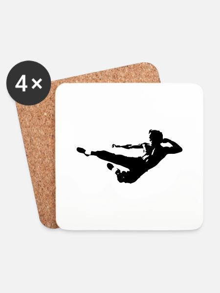 bruce lee - Coasters (set of 4) - white