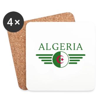 I Love Algeria, Elegance Style Design T-Shirt - Coasters (set of 4) - white - Front
