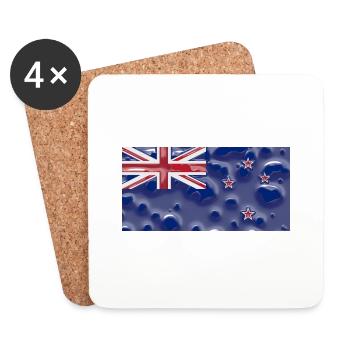 Neuseeland Neuseeland - Untersetzer (4er-Set) - Weiß - Vorne