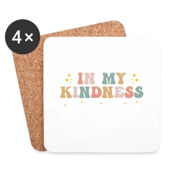 In My Kindness Era Funny Groovy In My Kindness Era - Dessous de verre (lot de 4) - blanc - Devant