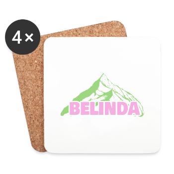 Alpinisme Belinda - Dessous de verre (lot de 4) - blanc - Devant