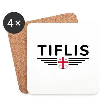 Tbilisi Design – Au cœur de la Géorgie - Dessous de verre (lot de 4) - blanc - Devant