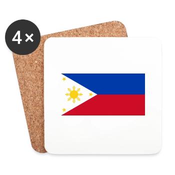 Philippinen - Untersetzer (4er-Set) - Weiß - Vorne