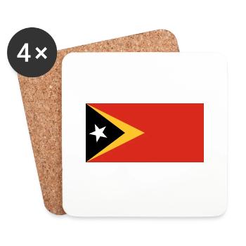 East Timor - Coasters (set of 4) - white - Front