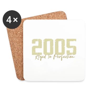 Original 2005 Retro 2005 Birthday Gift 2005 - Coasters (set of 4) - white - Front