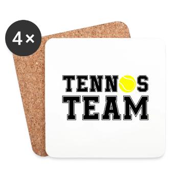 Tennis Team - Coasters (set of 4) - white - Front