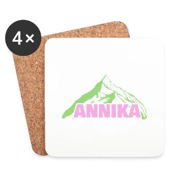 Alpinisme Annika - Dessous de verre (lot de 4) - blanc - Devant