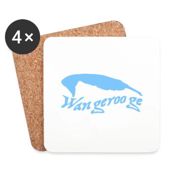 Wangerooge Tattoo - Dessous de verre (lot de 4) - blanc - Devant