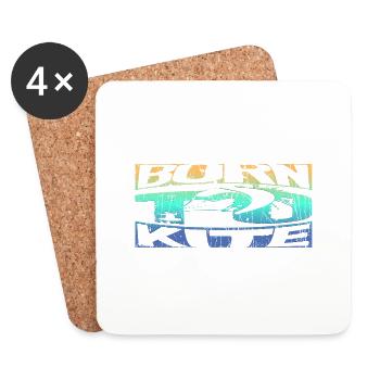 Born to Kite - Coasters (set of 4) - white - Front