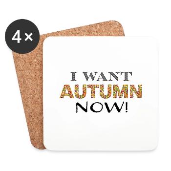 autumn now sw - Coasters (set of 4) - white - Front
