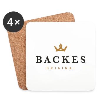Backes Original Familienlogo - Untersetzer (4er-Set) - Weiß - Vorne
