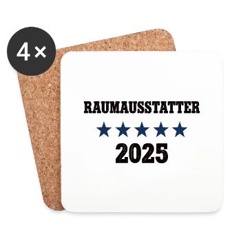 2025 Raumausstatter Beruf Raumausstattung Azubi - Untersetzer (4er-Set) - Weiß - Vorne