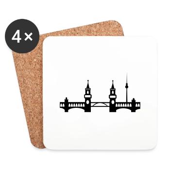 Berlin - Untersetzer (4er-Set) - Weiß - Vorne