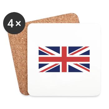 United Kingdom - Union Jack - Flag - Coasters (set of 4) - white - Front