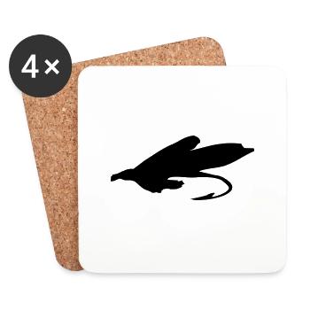 fluga_02 - Coasters (set of 4) - white - Front