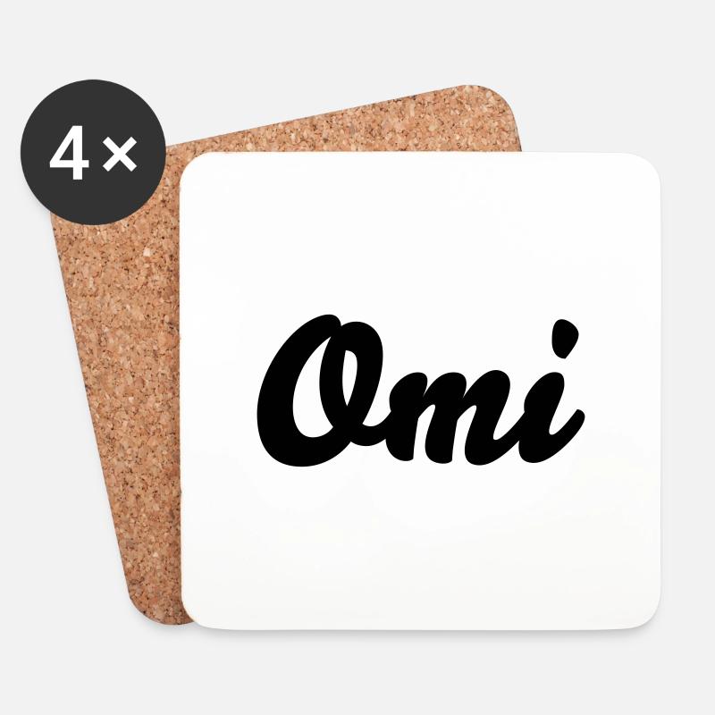 Omi - Untersetzer (4er-Set) - Weiß