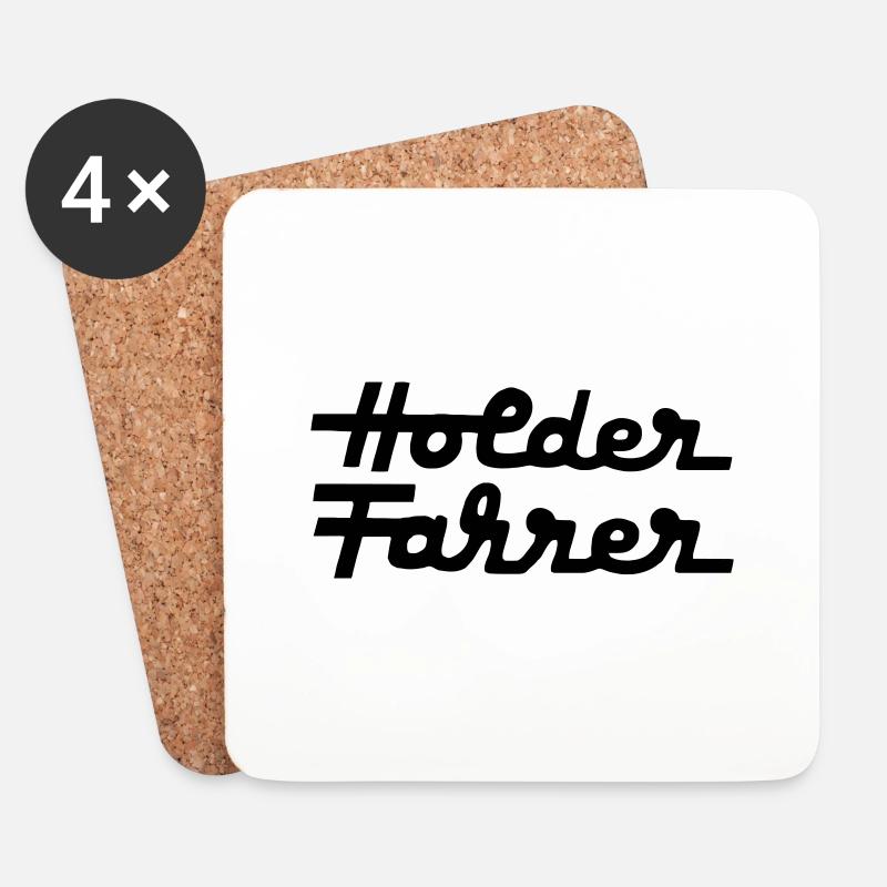 Holder Fahrer - Untersetzer (4er-Set) - Weiß