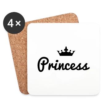 Princess Crown - Untersetzer (4er-Set) - Weiß - Vorne