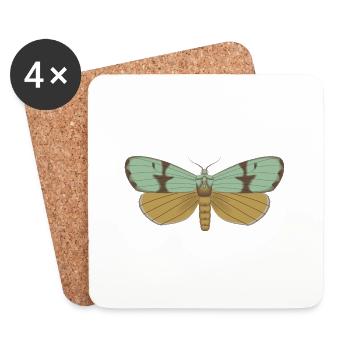 Schmetterling 115 - Untersetzer (4er-Set) - Weiß - Vorne