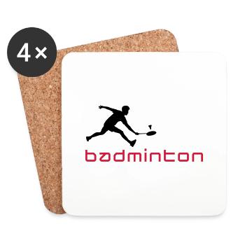 badminton_022011_v_2c - Untersetzer (4er-Set) - Weiß - Vorne
