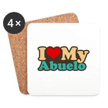 i love my abuelo - Coasters (set of 4) - white - Front