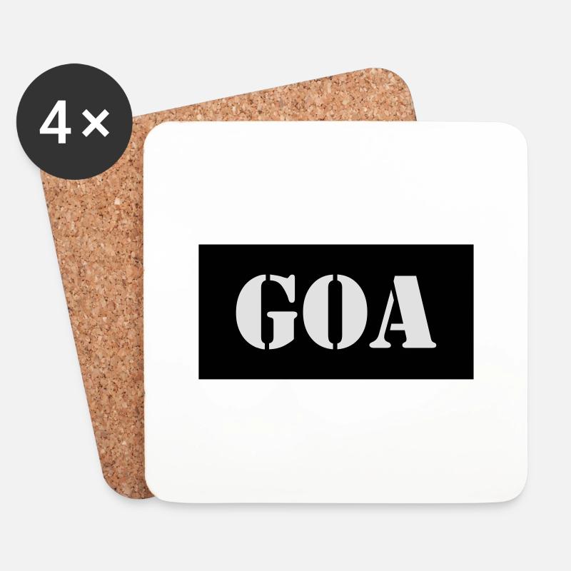 Goa - Untersetzer (4er-Set) - Weiß