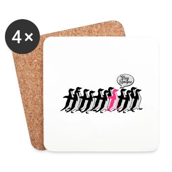 stay unique - Coasters (set of 4) - white - Front